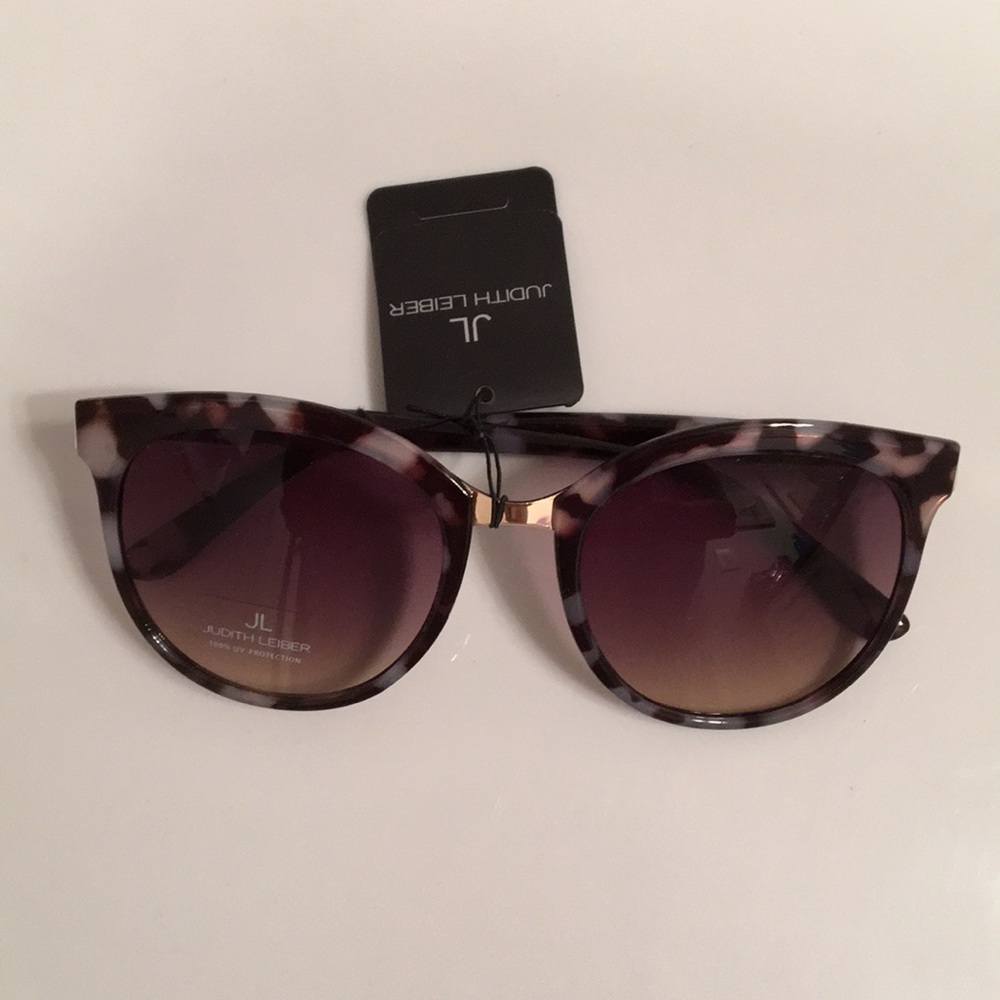 Judith Lieber Cats Eye Sand & Tortoise Sunglasses